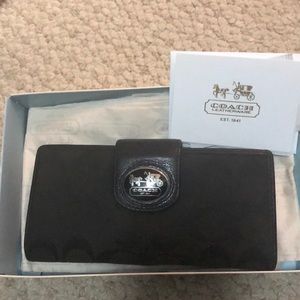 Black coach wallet